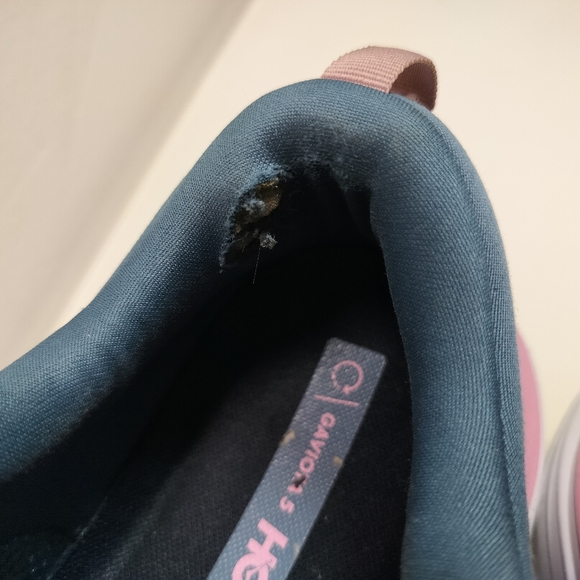 HOKA Gaviota 5 Blue Gray 1134235 Women Size 11B Pre-owned With Out Laces - Picture 6 of 14